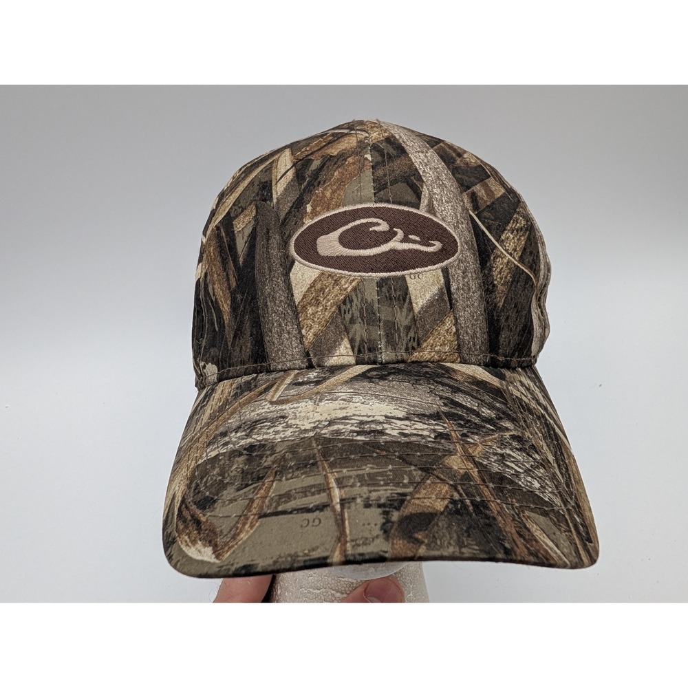 Drake Waterfowl Realtree Max-5 Camo Hat Adjustable Baseball Cap Hunting Brown